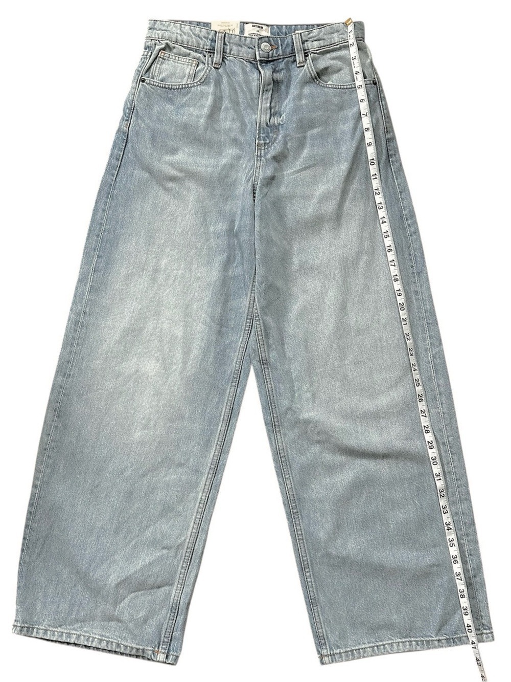 Cotton On Boyfriend Super Baggy Women's Size 24 Blue High Rise Cotton Jeans - Picture 10 of 11